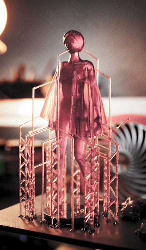 Lady in Red Statue 3D Print 265476 Lady in Red Statue 3D Print 265476