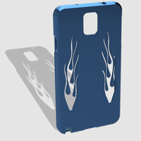 Small Note 3 flamed case with rippled edges 3D Printing 26560