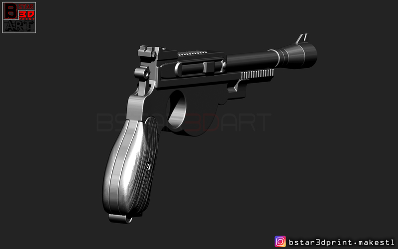 Mandalorian Blaster -  Pistol Gun - Mandalorian Star Wars  2019  3D Print 265805