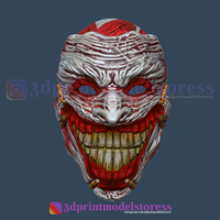 Small Clown Joker Death Mask Cosplay Costume Helmet 3D Printing 265963