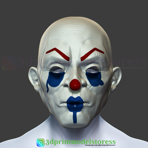 Joker Henchmen Dark Knight Clown Mask Costume Helmet  3D Print 265989