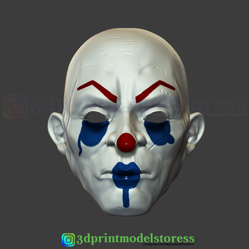 Joker Henchmen Dark Knight Clown Mask Costume Helmet  3D Print 265990