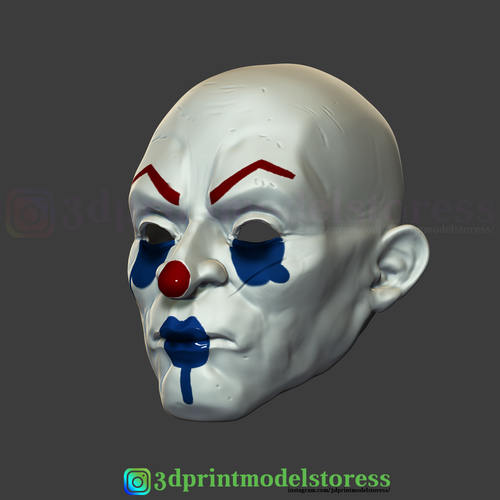 Joker Henchmen Dark Knight Clown Mask Costume Helmet  3D Print 265991