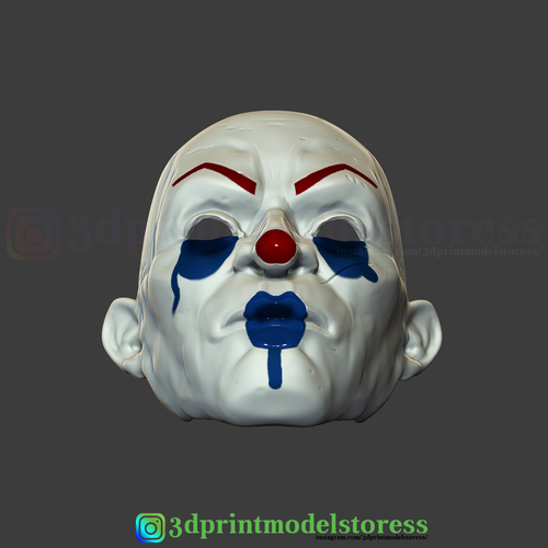 Joker Henchmen Dark Knight Clown Mask Costume Helmet  3D Print 265993