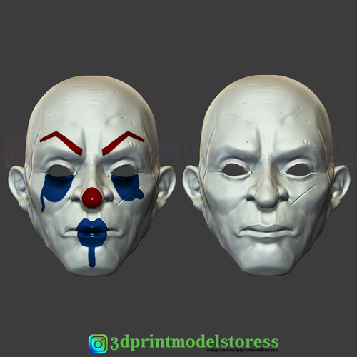 Joker Henchmen Dark Knight Clown Mask Costume Helmet  3D Print 265996