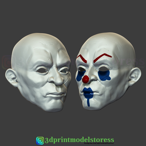 Joker Henchmen Dark Knight Clown Mask Costume Helmet  3D Print 265997