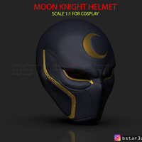 Small The Moon Knight Helmet - Marvel Mask High quality 3D print model 3D Printing 266341