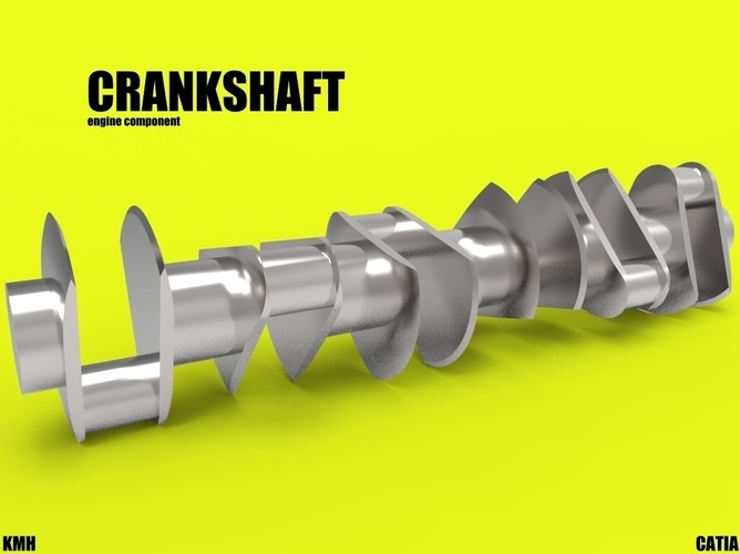 Crankshaft | Cr Engine Component 3D Print 266365