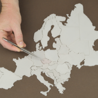 Small Europe map 3D Printing 266380