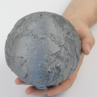 Small Earth Relief Globe 3D Printing 266393