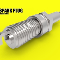 Small spark plug 3D Printing 266402