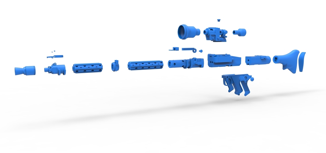 Stormtrooper Heavy Blaster Rifle DLT-19X from Star Wars 3D Print 266828 Stormtrooper Heavy Blaster Rifle DLT-19X from Star Wars 3D Print 266828