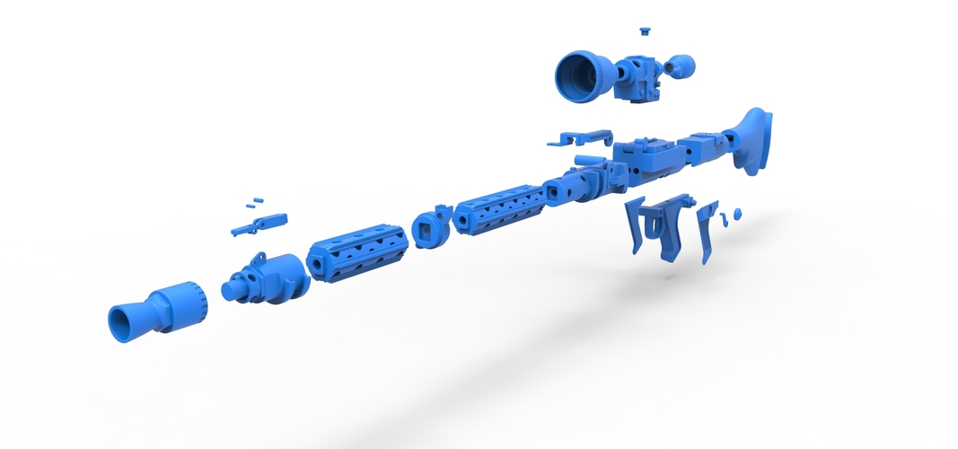 Stormtrooper Heavy Blaster Rifle DLT-19X from Star Wars 3D Print 266829 Stormtrooper Heavy Blaster Rifle DLT-19X from Star Wars 3D Print 266829