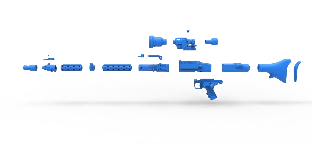 Stormtrooper Heavy Blaster Rifle DLT-19X from Star Wars 3D Print 266831 Stormtrooper Heavy Blaster Rifle DLT-19X from Star Wars 3D Print 266831