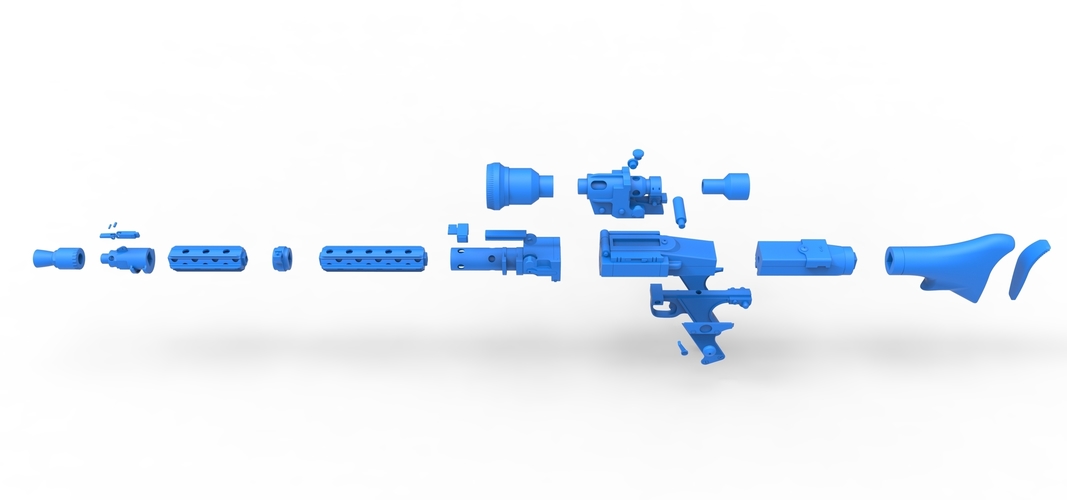 Stormtrooper Heavy Blaster Rifle DLT-19X from Star Wars 3D Print 266832 Stormtrooper Heavy Blaster Rifle DLT-19X from Star Wars 3D Print 266832