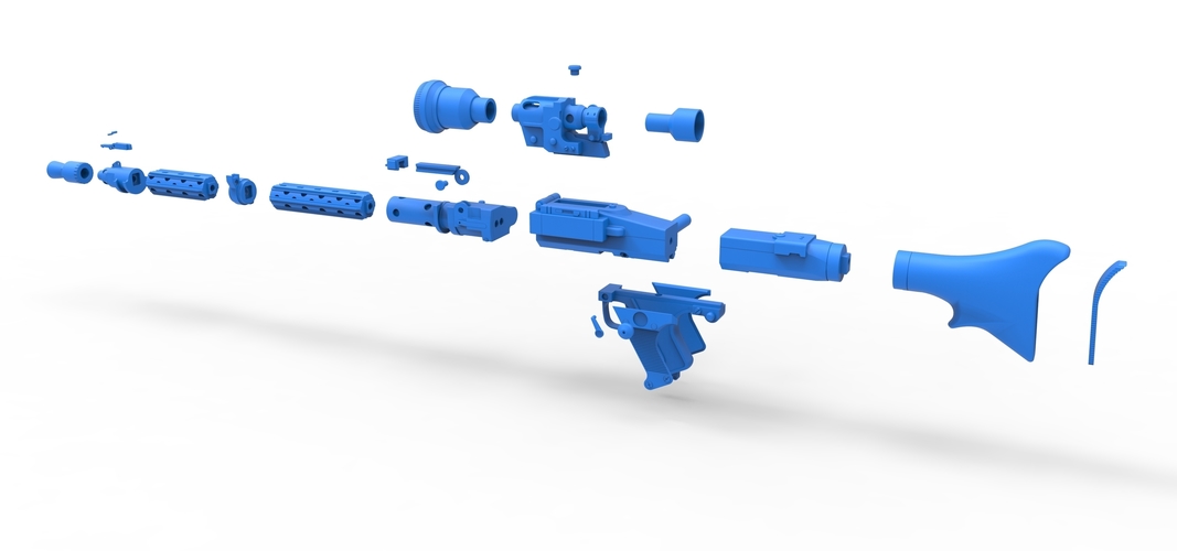 Stormtrooper Heavy Blaster Rifle DLT-19X from Star Wars 3D Print 266834 Stormtrooper Heavy Blaster Rifle DLT-19X from Star Wars 3D Print 266834