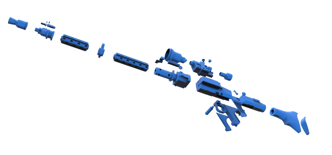 Stormtrooper Heavy Blaster Rifle DLT-19X from Star Wars 3D Print 266836 Stormtrooper Heavy Blaster Rifle DLT-19X from Star Wars 3D Print 266836