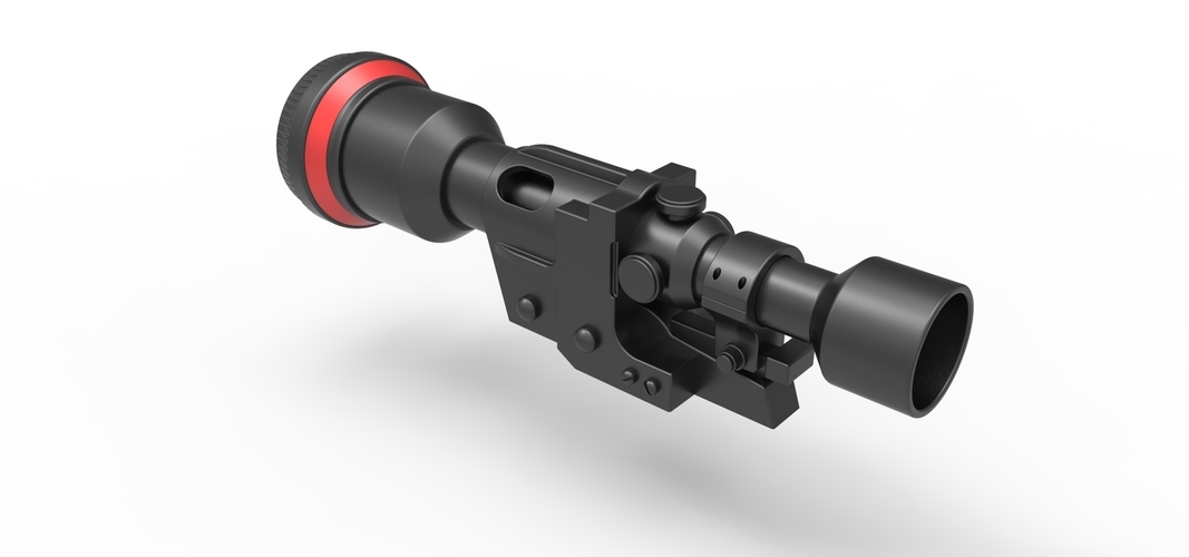 Scope from the Heavy Blaster Rifle DLT-19X from Star Wars 3D Print 266903 Scope from the Heavy Blaster Rifle DLT-19X from Star Wars 3D Print 266903