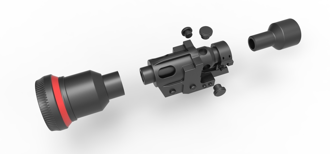 Scope from the Heavy Blaster Rifle DLT-19X from Star Wars 3D Print 266909 Scope from the Heavy Blaster Rifle DLT-19X from Star Wars 3D Print 266909