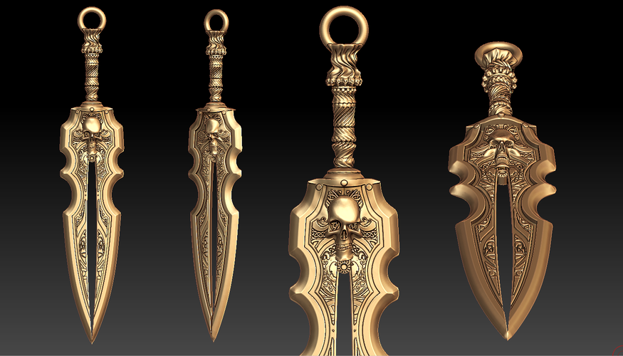 Celtic knife 3D print model 3D Print 267187 Celtic knife 3D print model 3D Print 267187