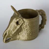 Small Unicorn Skull Cup 3D Printing 267726