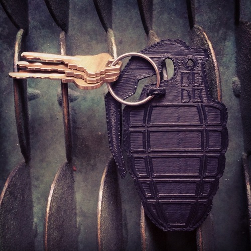 Grenade Key Clip 3D Print 26798