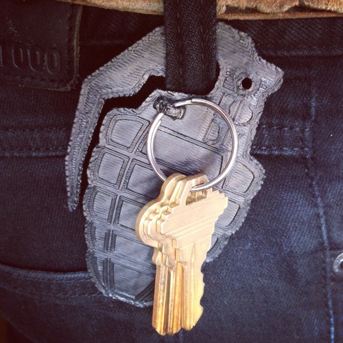 Grenade Key Clip 3D Print 26799
