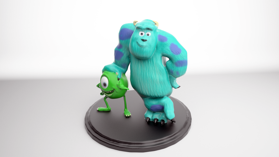 Mike and Sully From Monster inc 3D Print 267997
