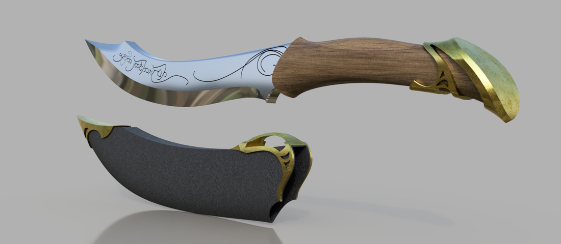 Aragorn Dagger Lord of the Rings 3D Print 268784 Aragorn Dagger Lord of the Rings 3D Print 268784