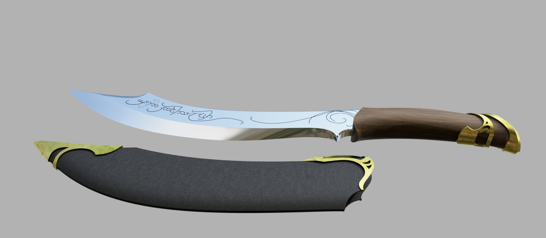 Aragorn Dagger Lord of the Rings 3D Print 268787 Aragorn Dagger Lord of the Rings 3D Print 268787