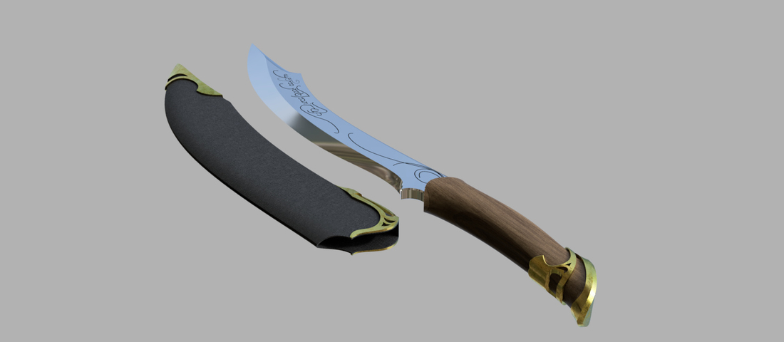 Aragorn Dagger Lord of the Rings 3D Print 268788 Aragorn Dagger Lord of the Rings 3D Print 268788