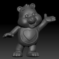 Small Care Bear  3D Printing 2690