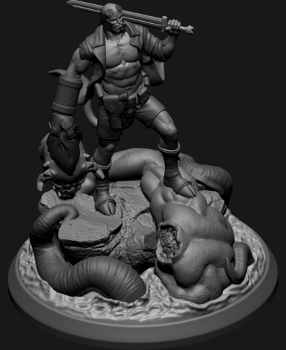 HellBoy - 3D Printable Model 3D Print 269175 HellBoy - 3D Printable Model 3D Print 269175