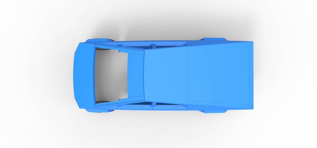 Diecast shell and wheels Tesla Cyberpunk truck Scale 1 to 24 3D Print 269573 Diecast shell and wheels Tesla Cyberpunk truck Scale 1 to 24 3D Print 269573