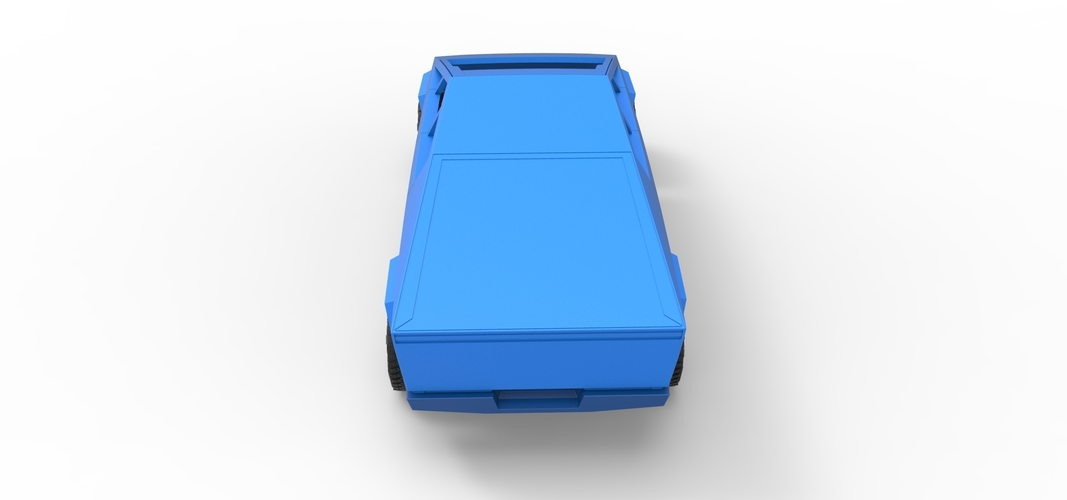 Diecast shell and wheels Tesla Cyberpunk truck Scale 1 to 24 3D Print 269577 Diecast shell and wheels Tesla Cyberpunk truck Scale 1 to 24 3D Print 269577