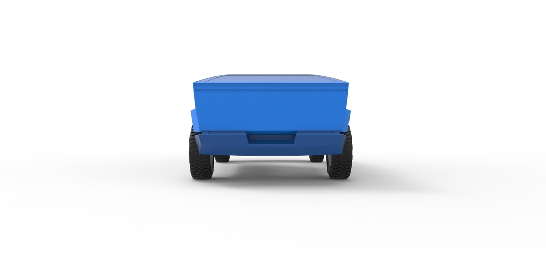 Diecast shell and wheels Tesla Cyberpunk truck Scale 1 to 24 3D Print 269578 Diecast shell and wheels Tesla Cyberpunk truck Scale 1 to 24 3D Print 269578