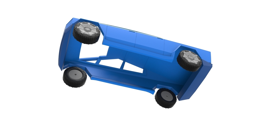 Diecast shell and wheels Tesla Cyberpunk truck Scale 1 to 24 3D Print 269579 Diecast shell and wheels Tesla Cyberpunk truck Scale 1 to 24 3D Print 269579