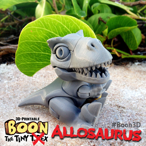 Boon the Tiny T. Rex: Allosaurus UpKit (Arms ONLY) 3DKitbash.com 3D Print 26967