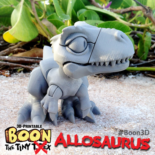 Boon the Tiny T. Rex: Allosaurus UpKit (Arms ONLY) 3DKitbash.com 3D Print 26971