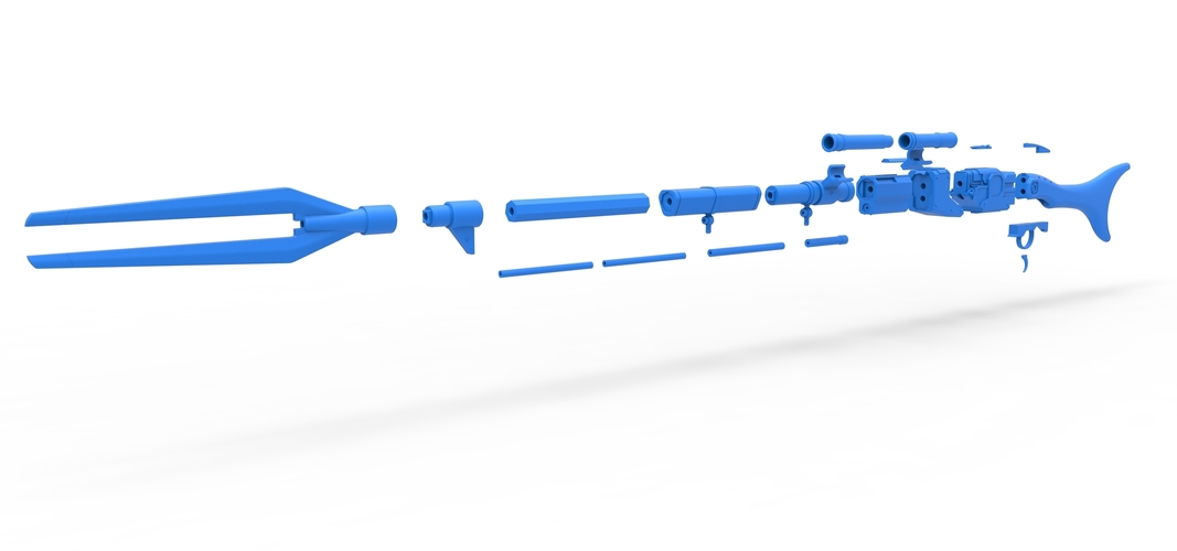 Amban sniper blaster rifle from The Mandalorian 3D Print 269947 Amban sniper blaster rifle from The Mandalorian 3D Print 269947