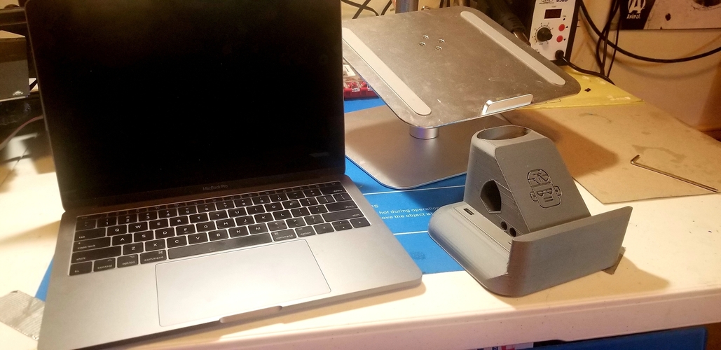 Macbook and Laptop Stand - No supports! Additional storage! 3D Print 270608