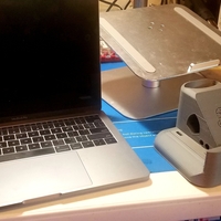 Macbook and Laptop Stand - No supports! Additional storage! - Thumbnail 3