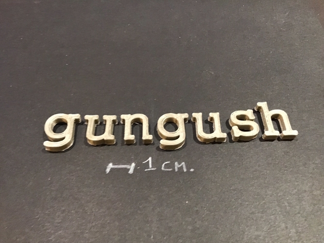 GUNGUSH Font lowercase 3D letters STL file 3D Print 270628 GUNGUSH Font lowercase 3D letters STL file 3D Print 270628