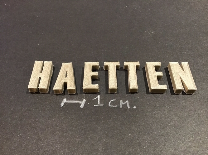 HAETTEN Font uppercase 3D letters STL file 3D Print 270632 HAETTEN Font uppercase 3D letters STL file 3D Print 270632