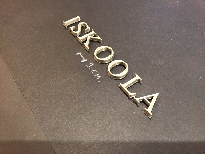 ISKOOLA font uppercase 3D letters STL file 3D Print 270641 ISKOOLA font uppercase 3D letters STL file 3D Print 270641
