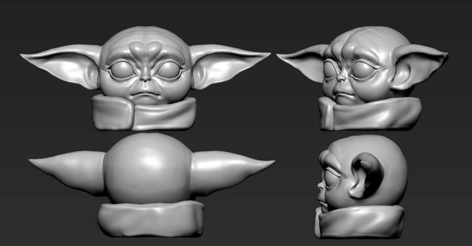 Yoda baby 3D Print 270653 Yoda baby 3D Print 270653