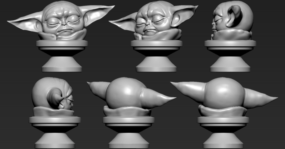 Yoda Sleep 3D Print 270769 Yoda Sleep 3D Print 270769