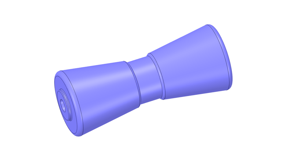 8 Inch Boat Trailer Keel Roller 3.25 Inch Outside Diameter v01 3D Print 270838