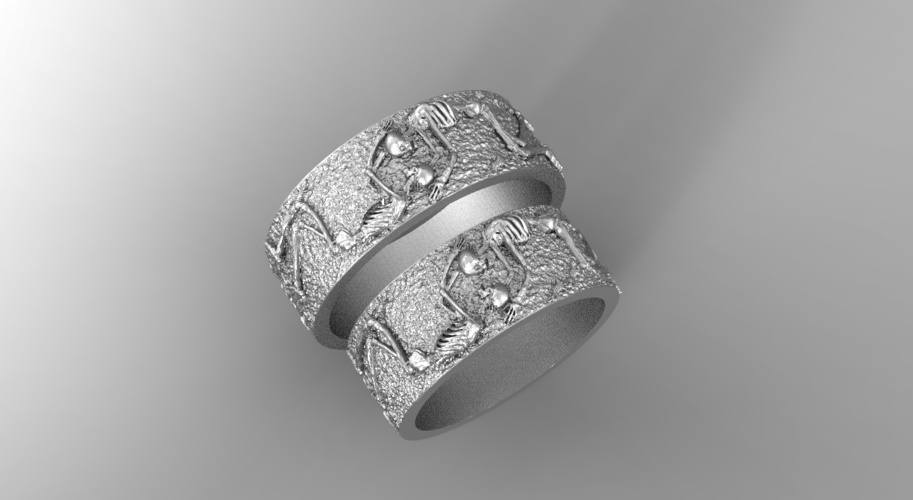 RING FOREVER SKELETONS 3D Print 270912 RING FOREVER SKELETONS 3D Print 270912