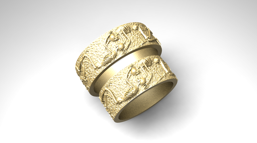 RING FOREVER SKELETONS 3D Print 270913 RING FOREVER SKELETONS 3D Print 270913